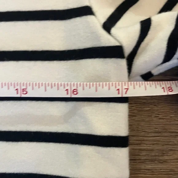 English Factory Striped Long Sleeve Top with Blue Hem - Picture 6 of 12